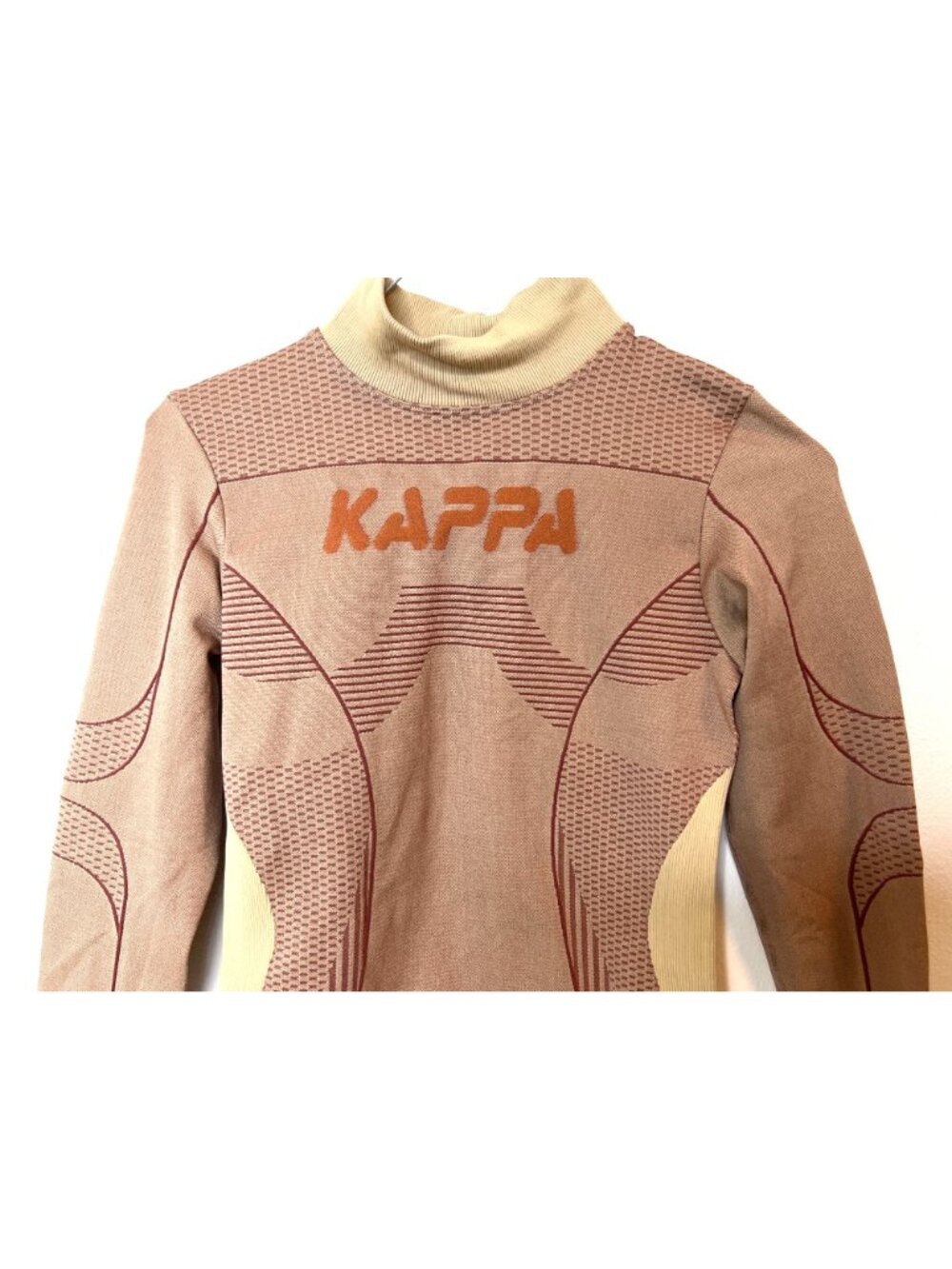 Kappa- Authentic Jaworzno Knit Top, SIZE XS/S Tan Mauve NWOT - Picture 2 of 8